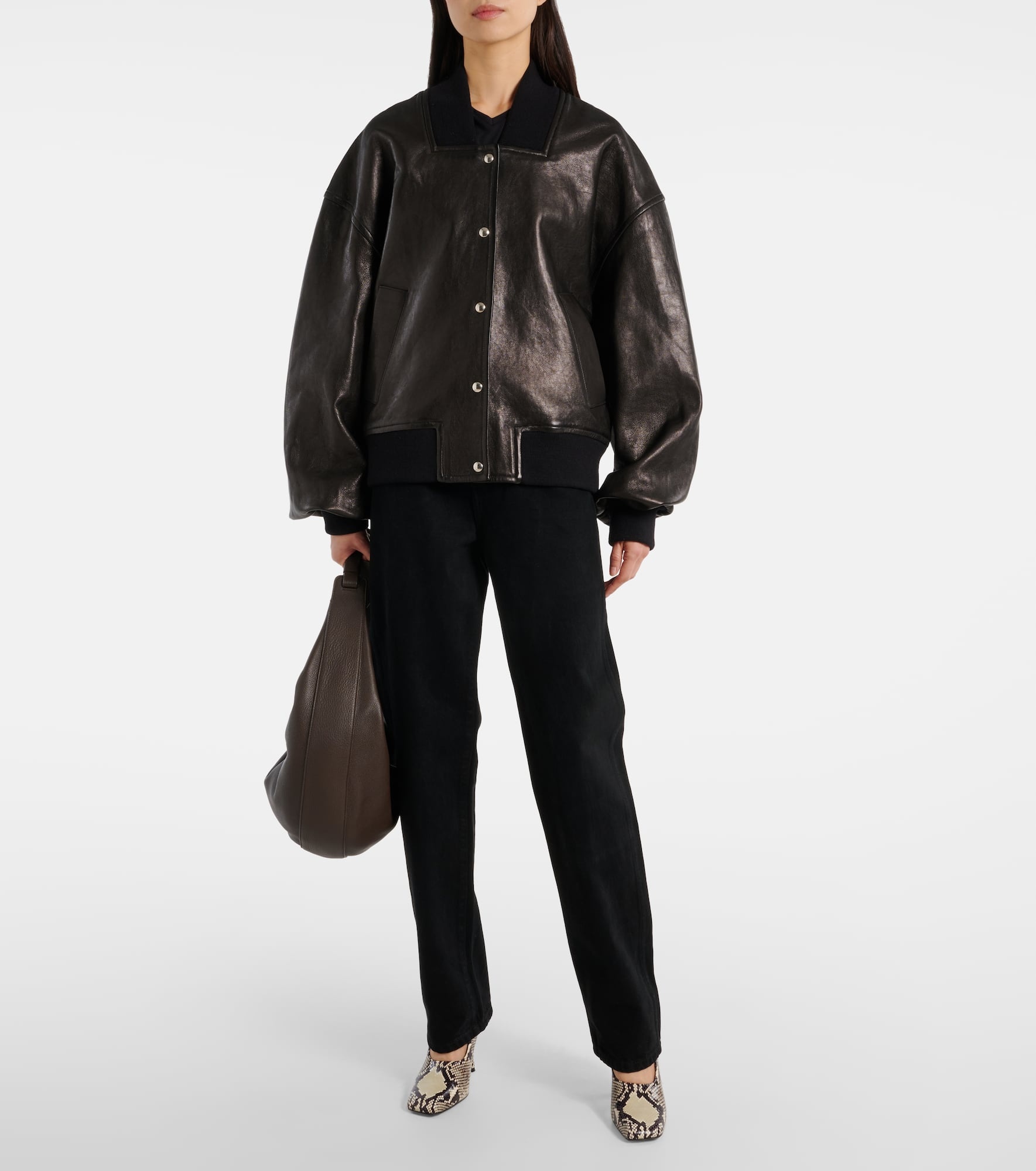 Spence leather bomber jacket - 2