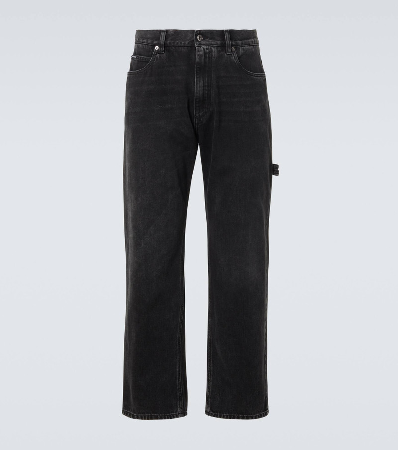 Mid-rise straight jeans 1