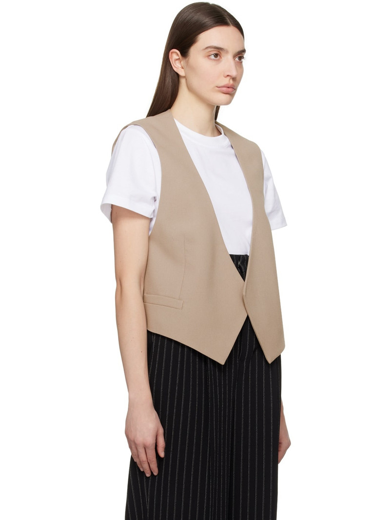 Taupe Open Vest 2