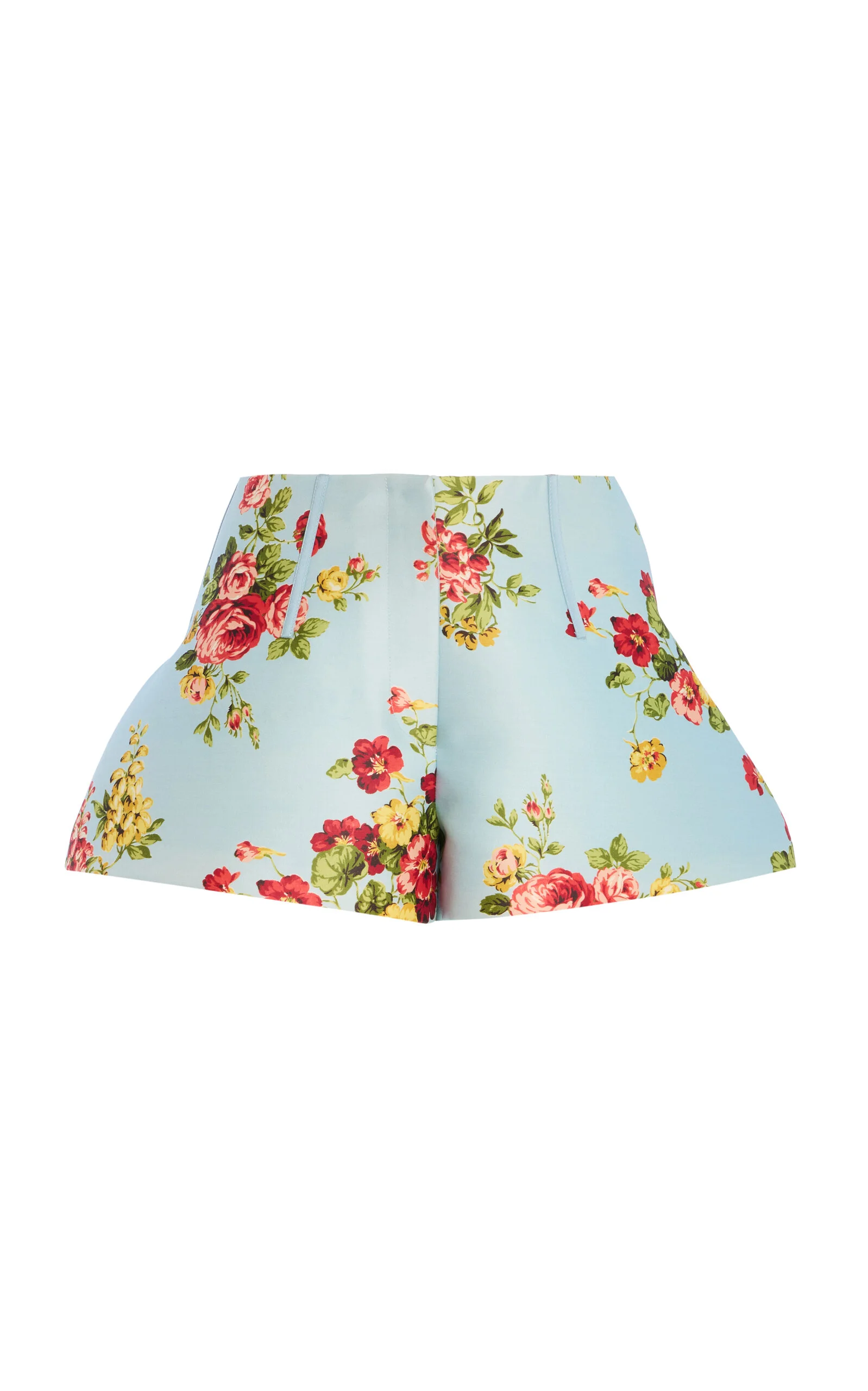 The Cricket Floral Wool-Silk Mini Shorts floral - 1