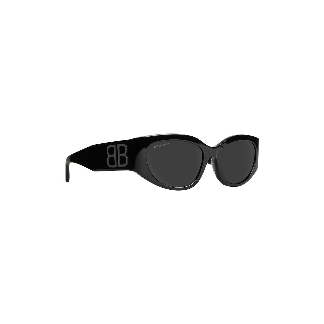 Women's Bossy Round Af Sunglasses in Black - 4