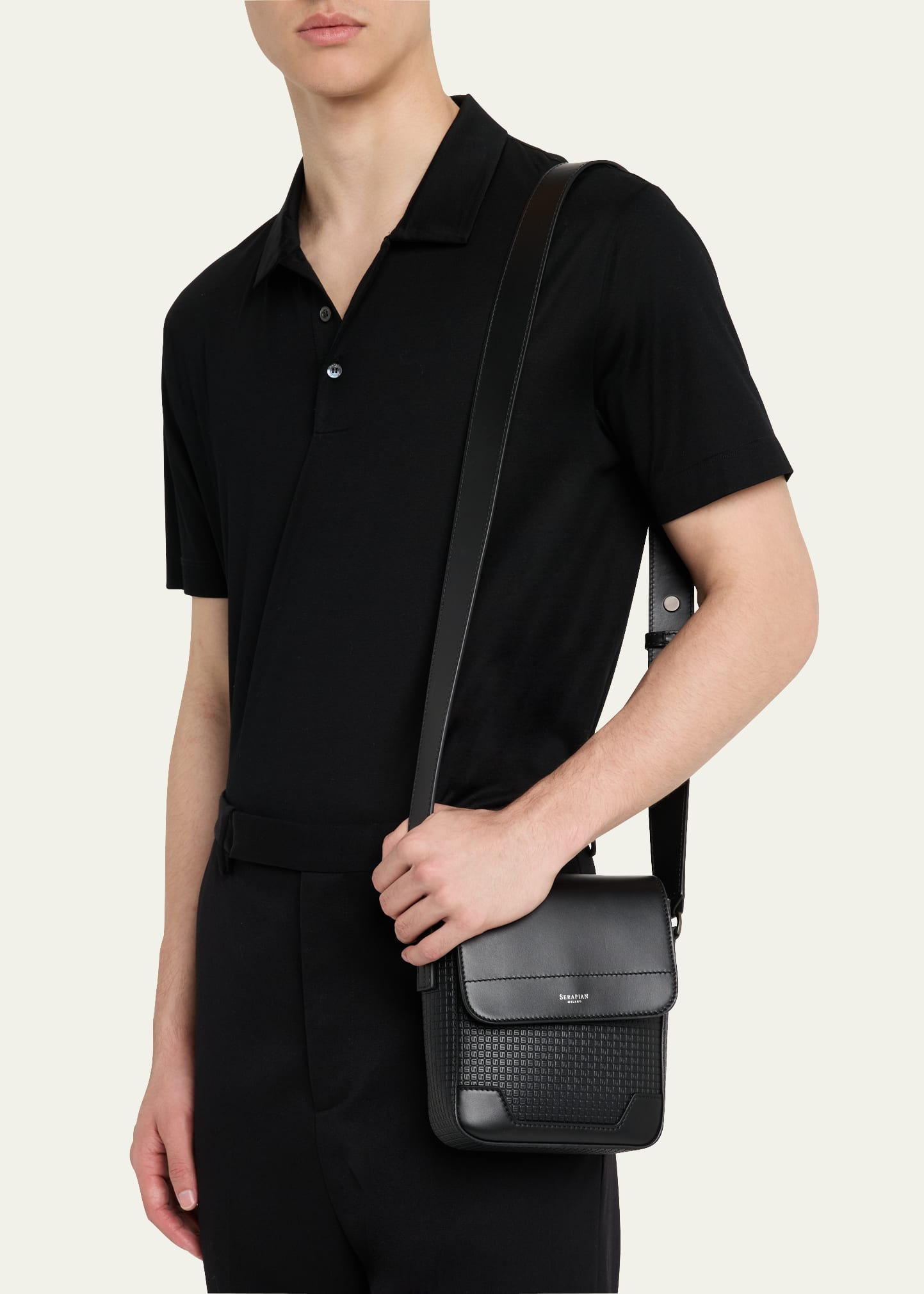 Men's Small Stepan North/South Envelope Crossbody Bag - 2