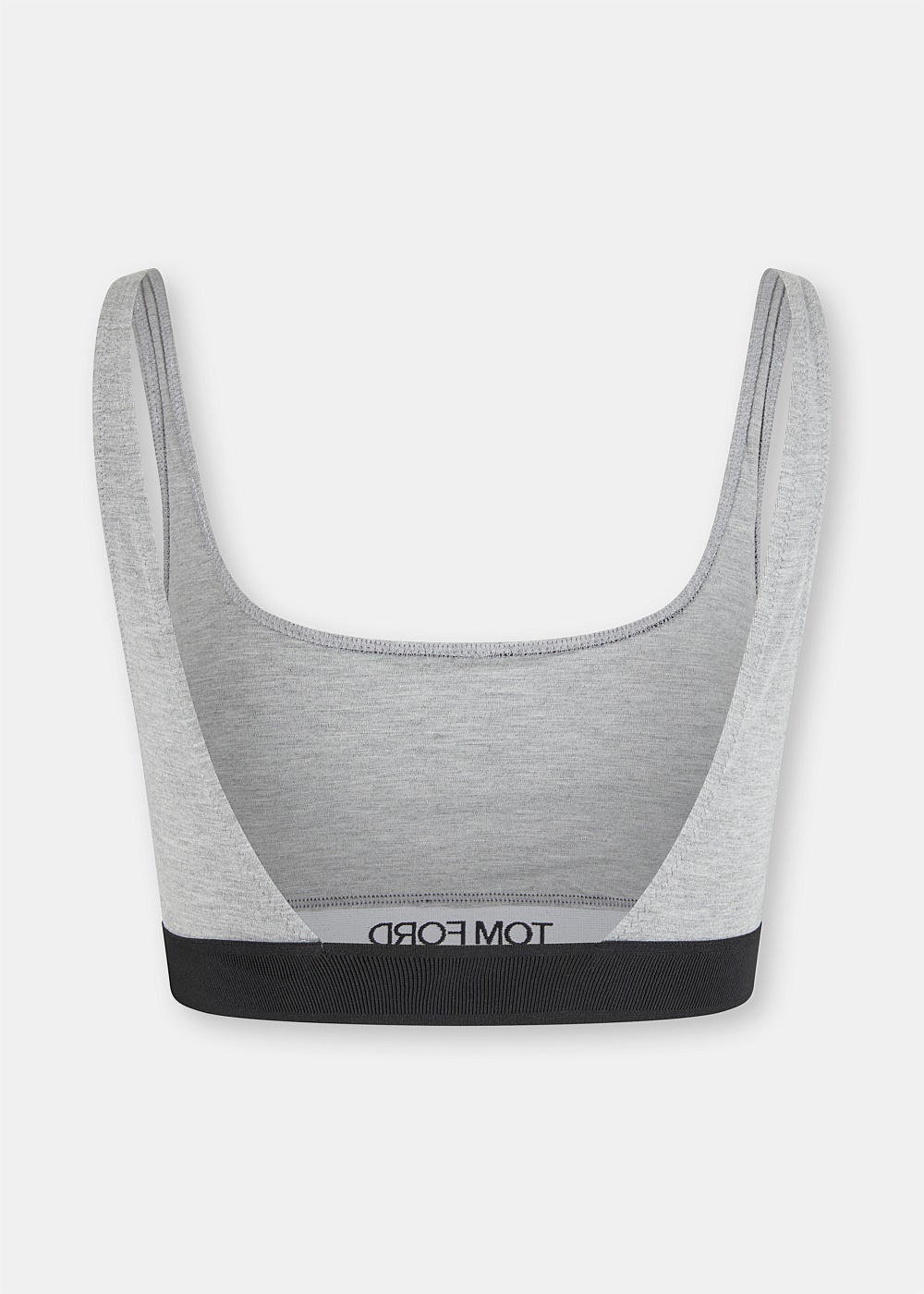 Grey Melange Modal Signature Bralette - 2