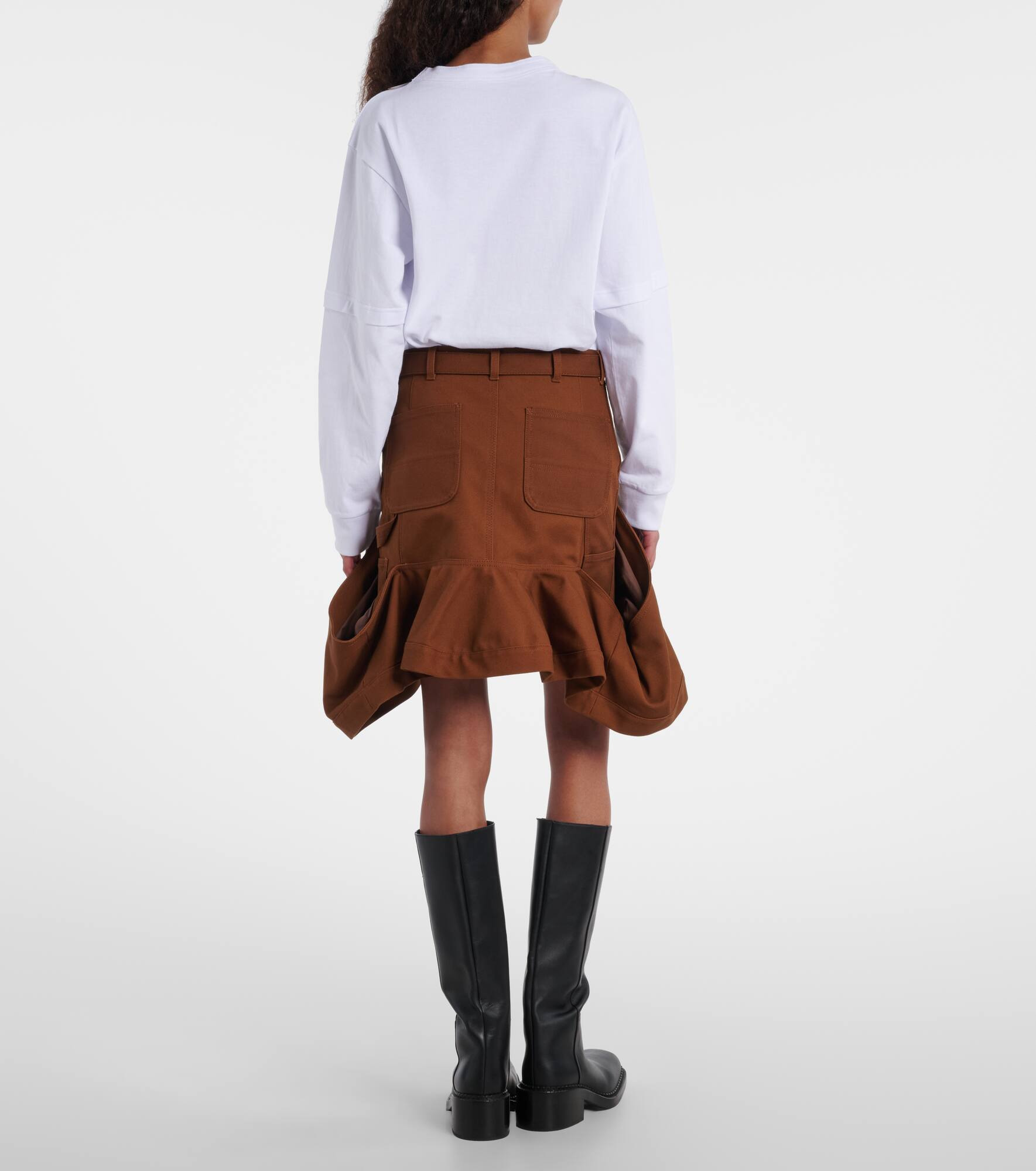 x Carhartt cotton canvas miniskirt - 3