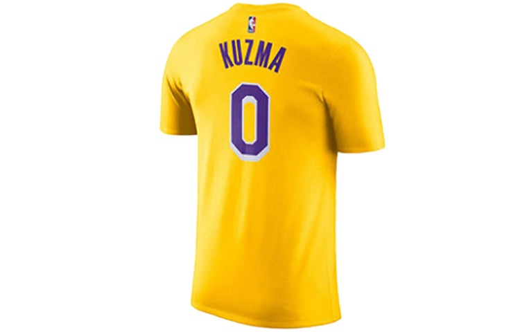 Nike NBA Kuzma lakers Team limited Jersey Short Sleeve Yellow AR4888-736 - 2