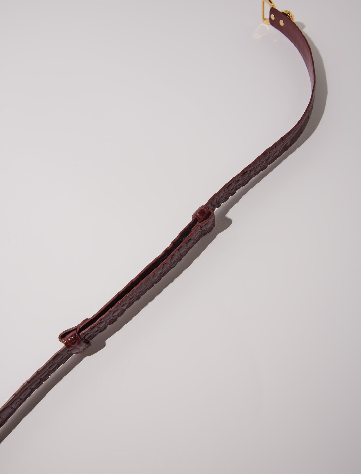 Thin leather belt with lion bit - 5