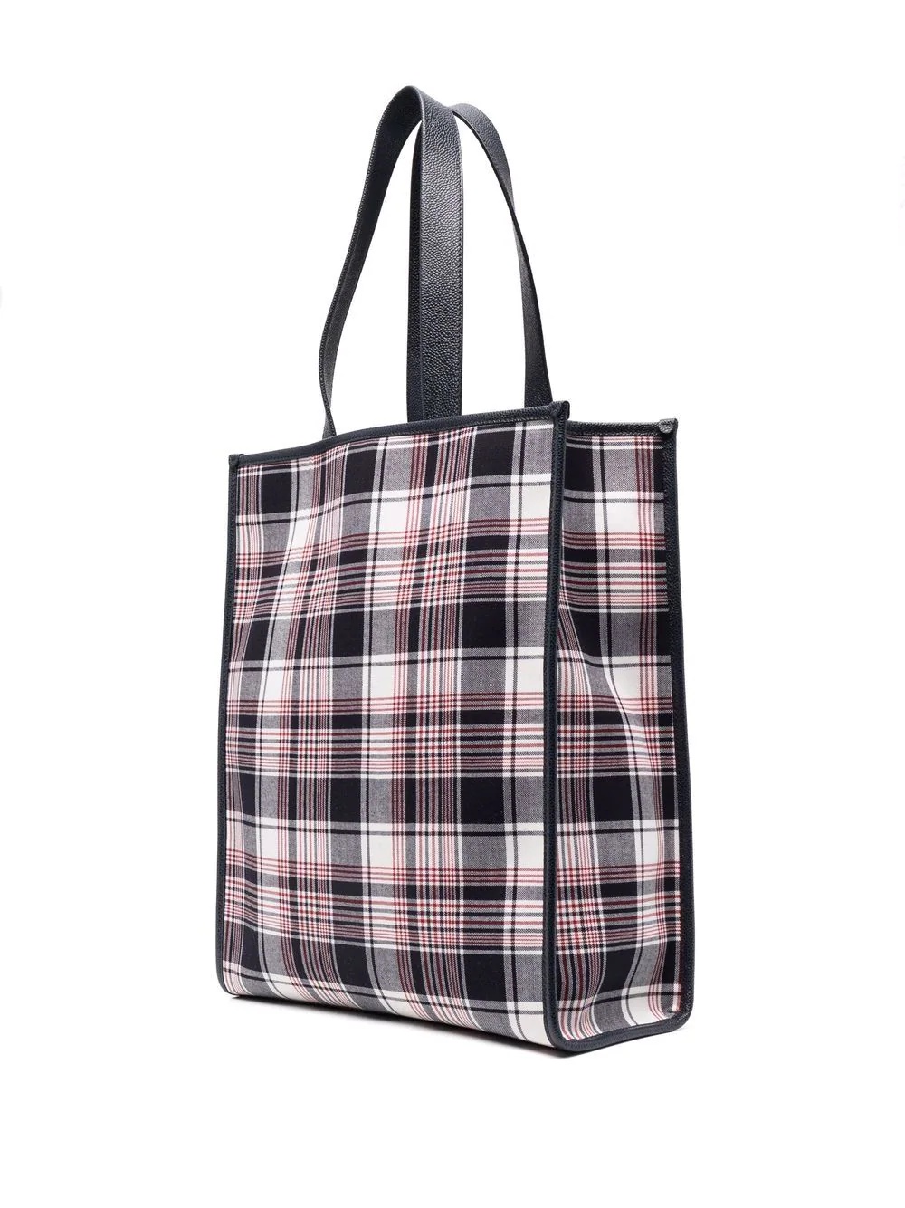 vertical RWB-webbing stripe tote bag - 3