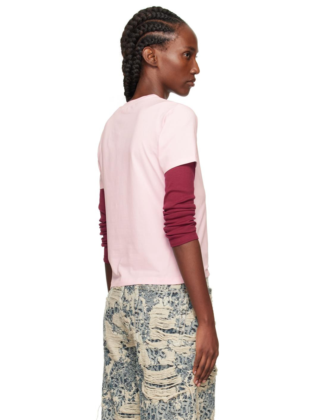 Pink Logo Patch T-shirt - 3