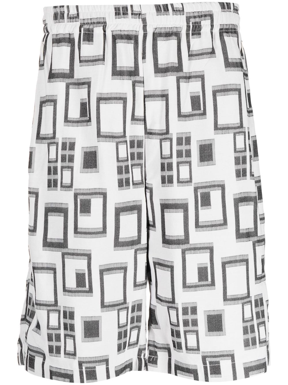 geometric-print Bermuda shorts - 1