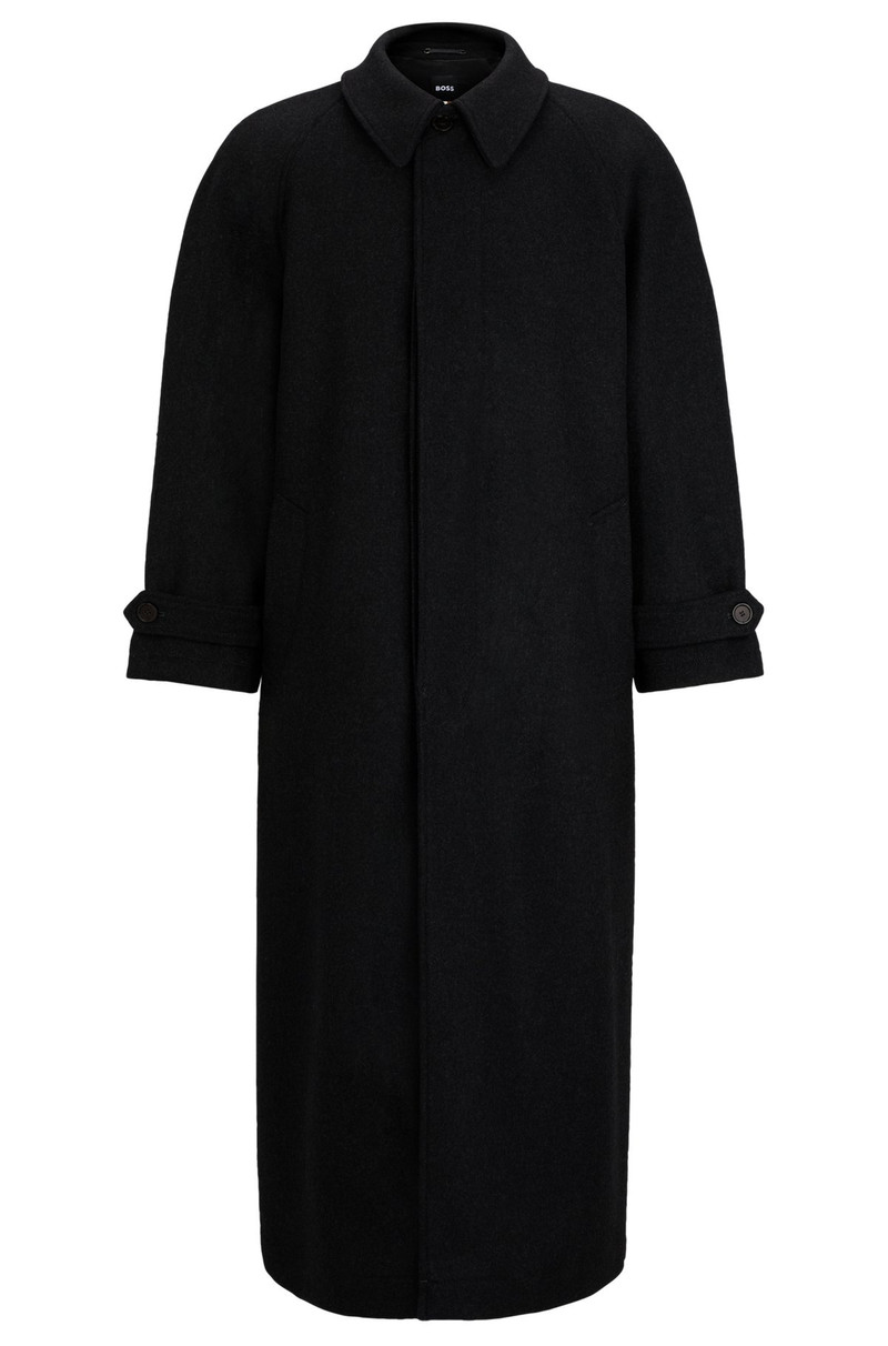 REGULAR-FIT COAT IN VIRGIN WOOL AND CASHMERE 1