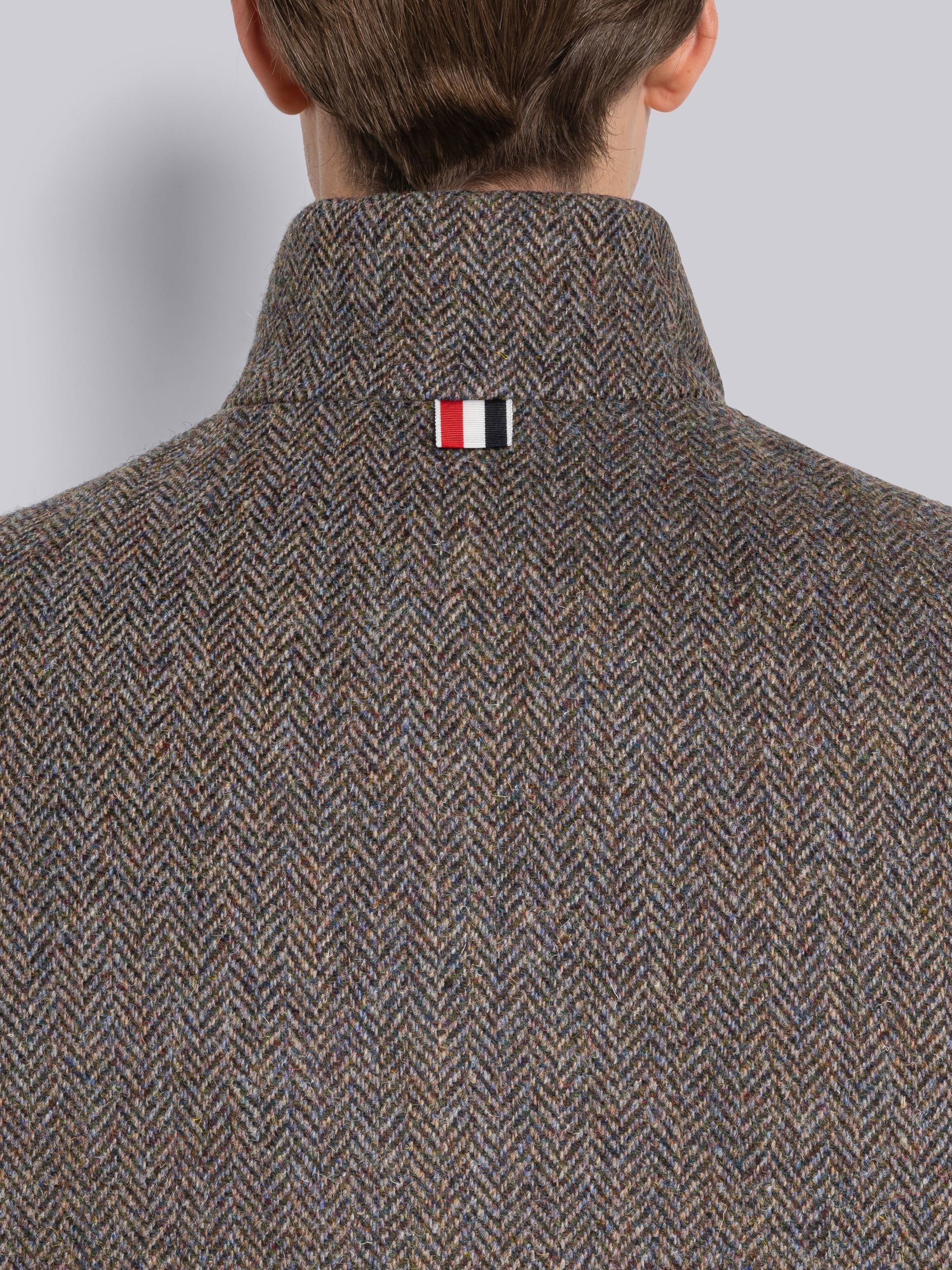 Herringbone Reversible Snap Front Vest - 6