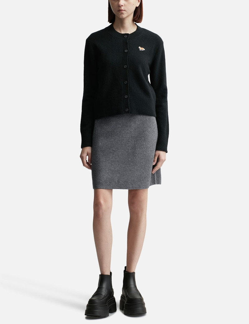 BOLD FOX HEAD PATCH SHORT RIBBED SKIRT 4