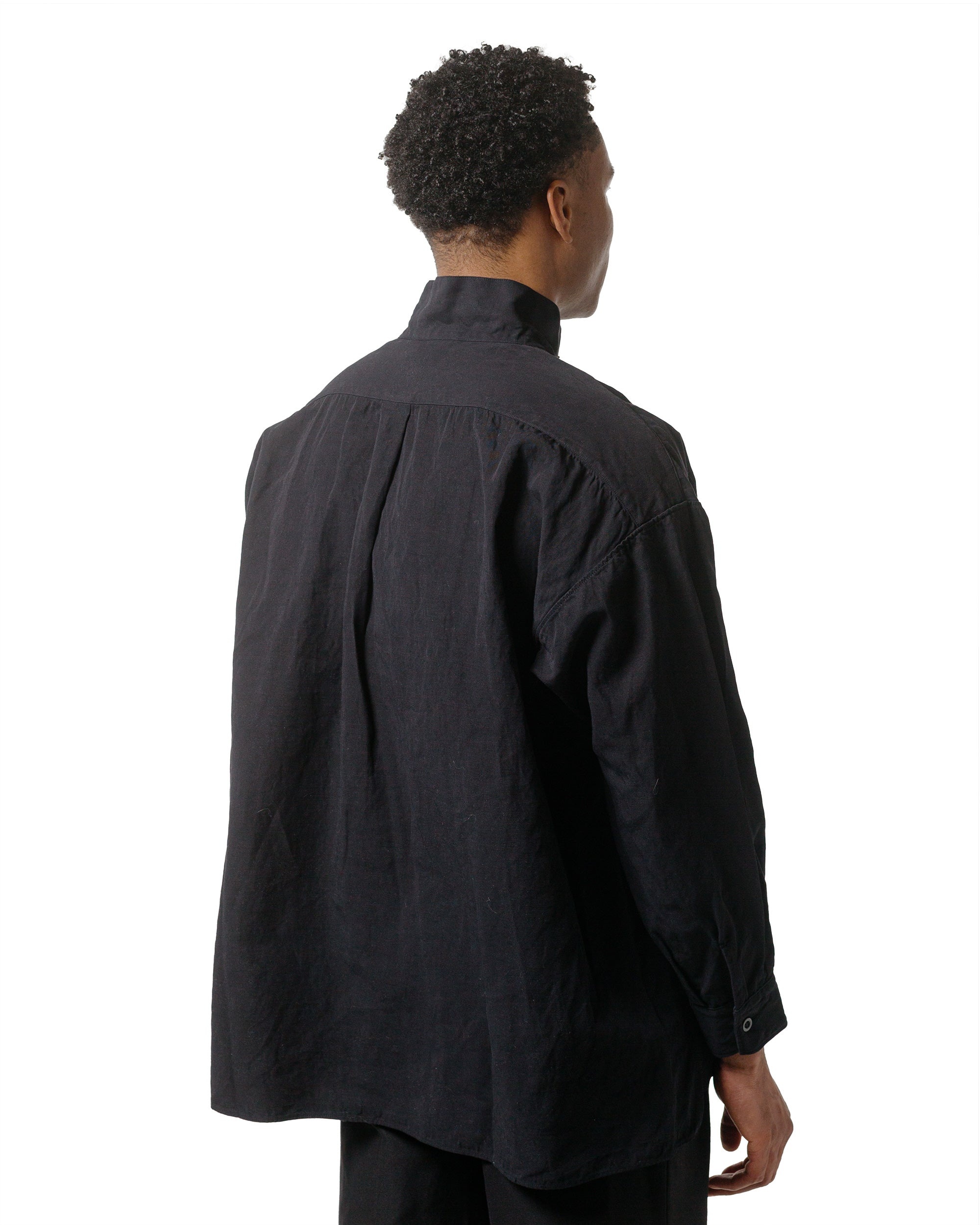 Standcollar Smock Ink Black - 3