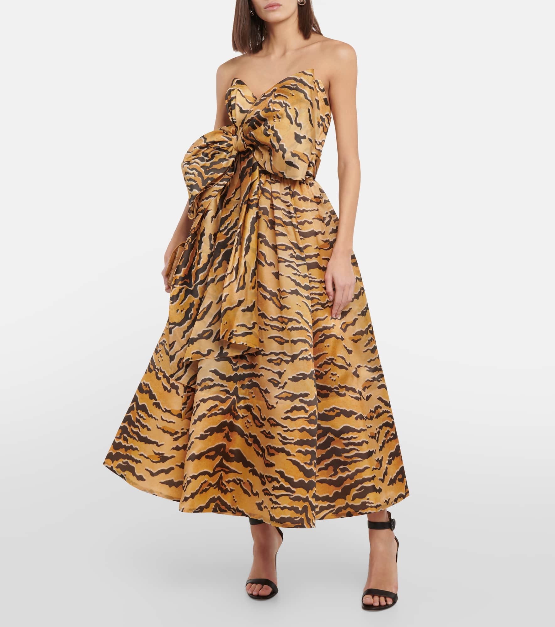 Matchmaker animal-print silk maxi dress - 2