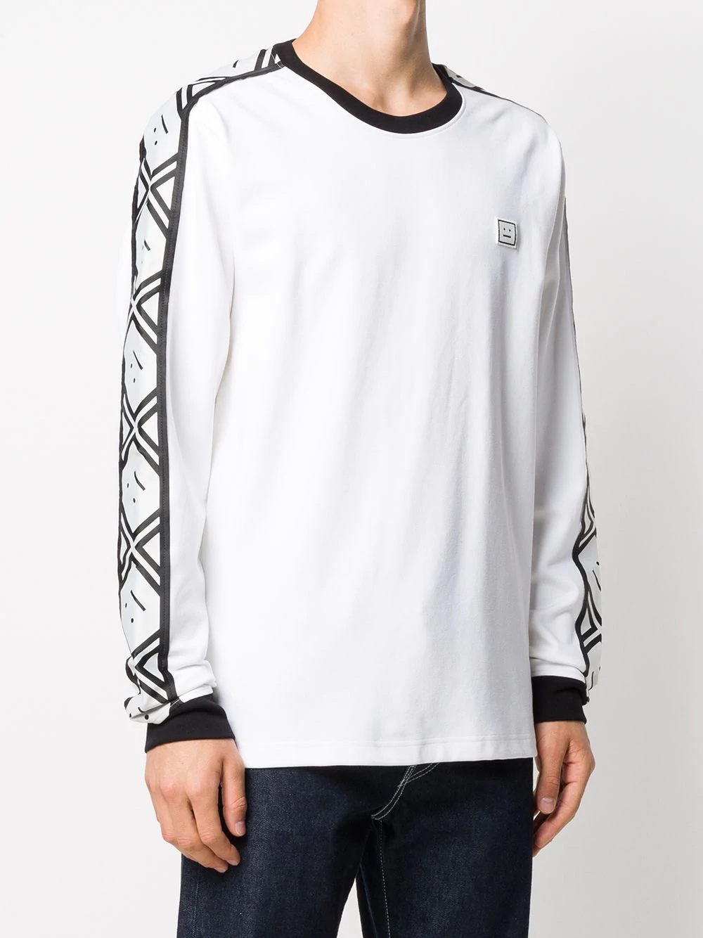 logo-tape oversized sweatshirt - 4