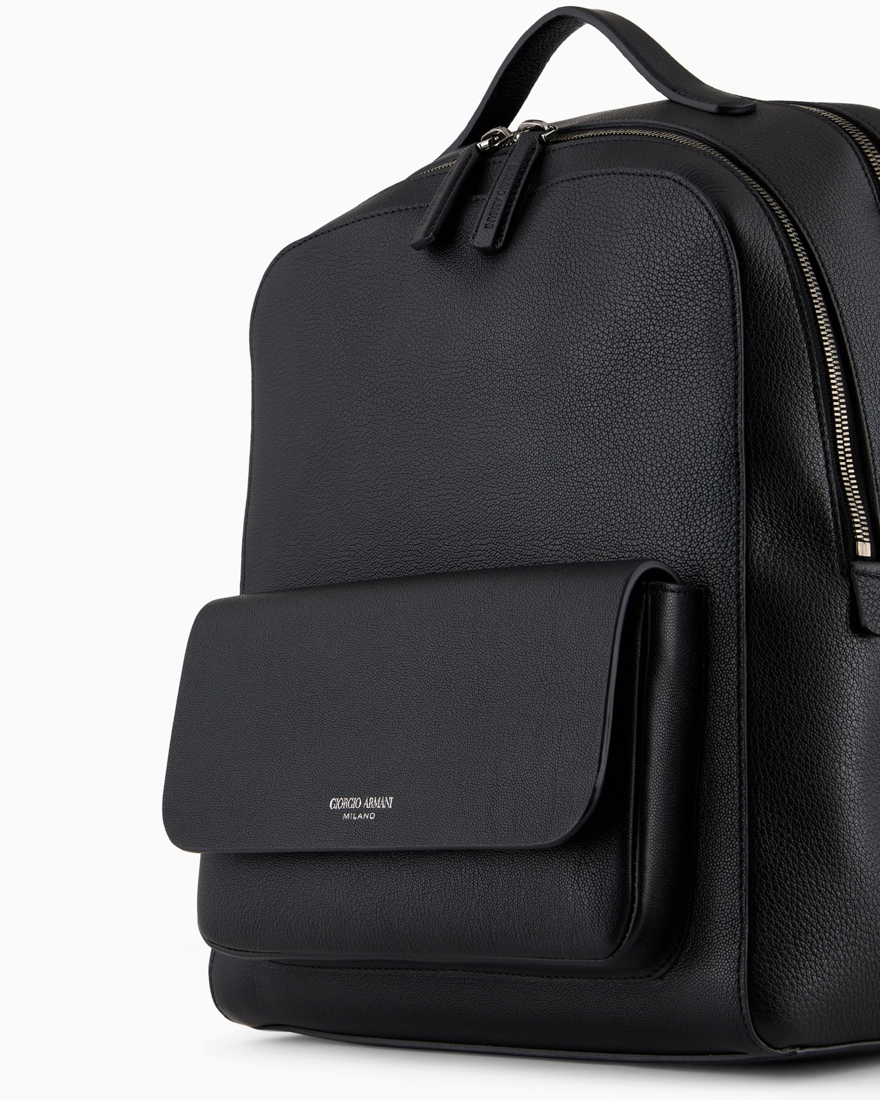 ROUND LEATHER BACKPACK - 5