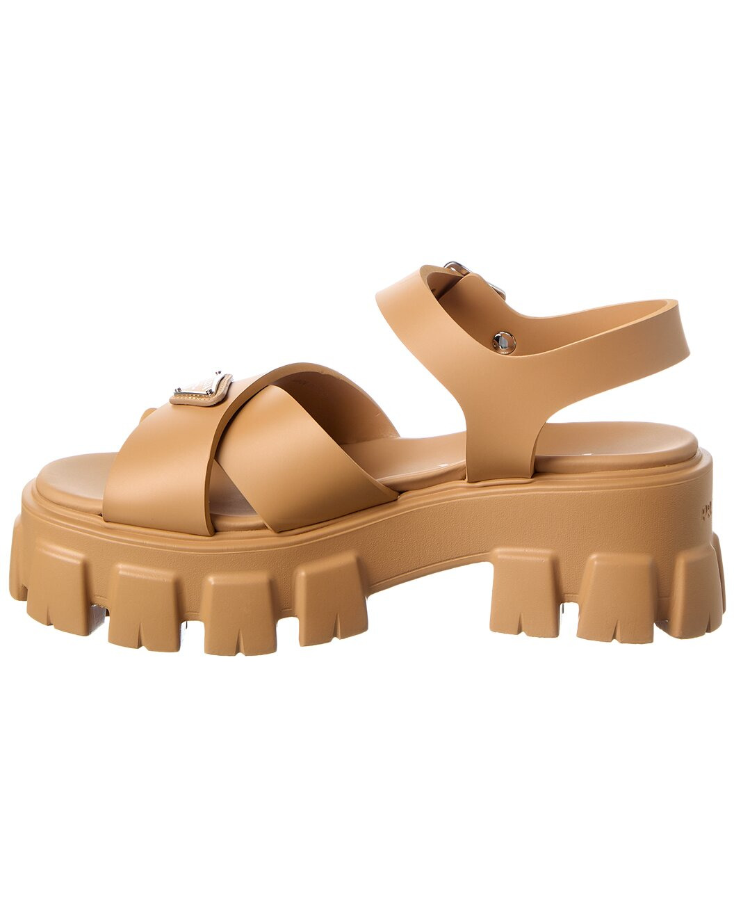 Prada Monolith Rubber Sandal - 2