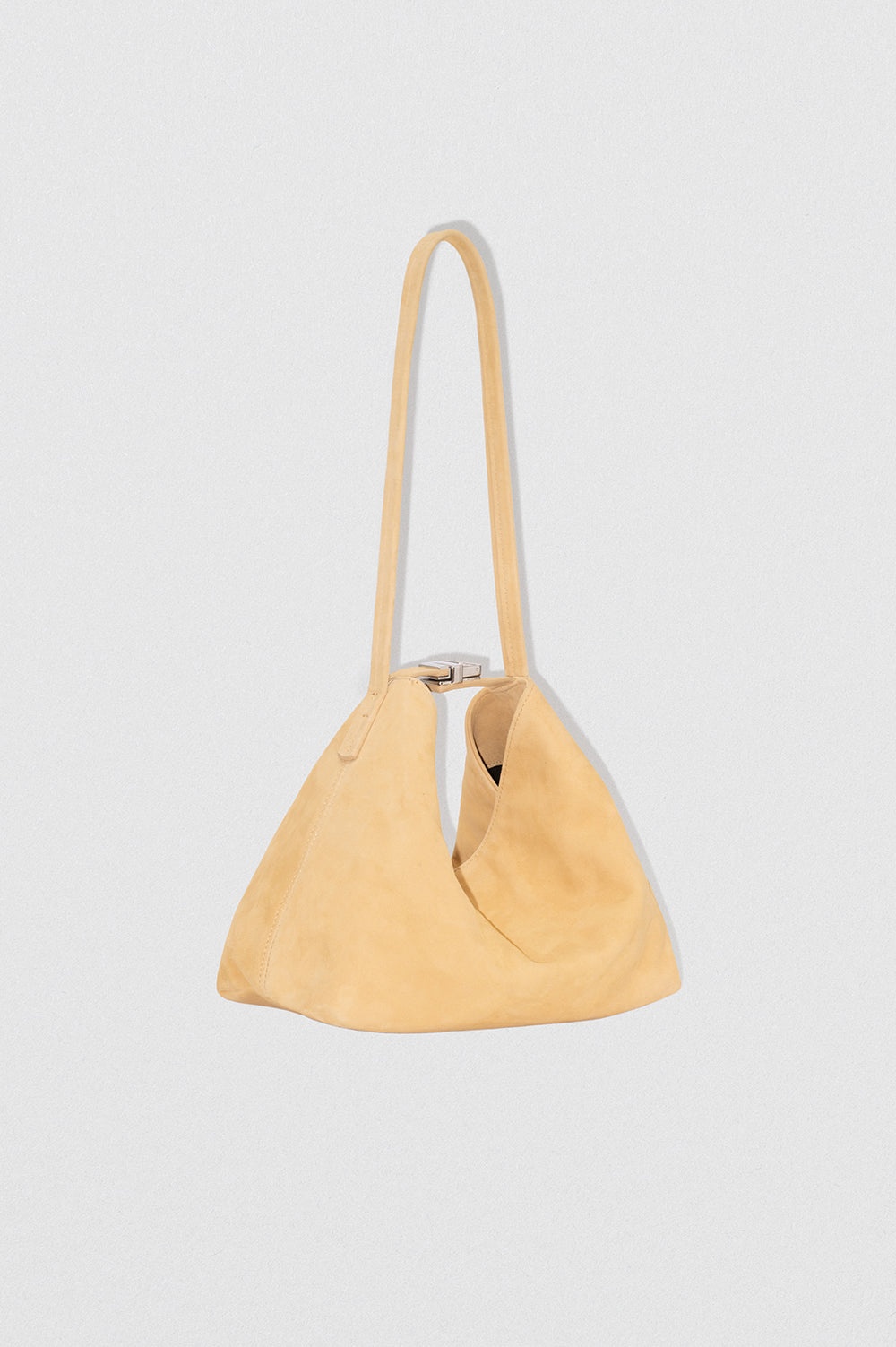 Bea Reed Kid Suede Leather Hobo Bag - 2