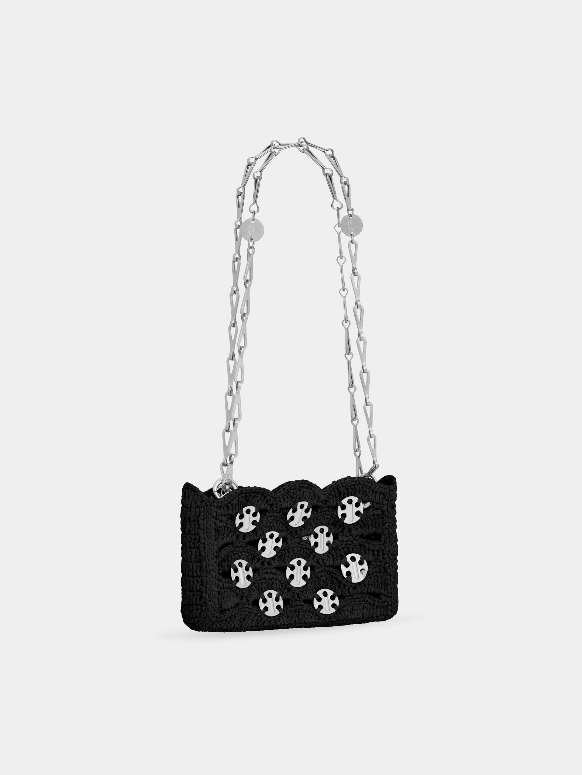 1969 BLACK NANO BAG IN RAFFIA - 2