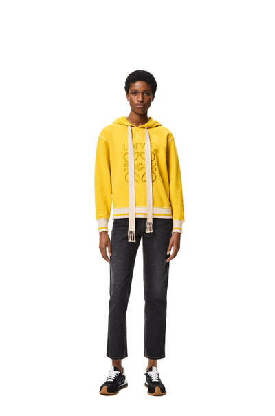 Loewe LOEWE anagram embroidered hoodie in cotton outlook