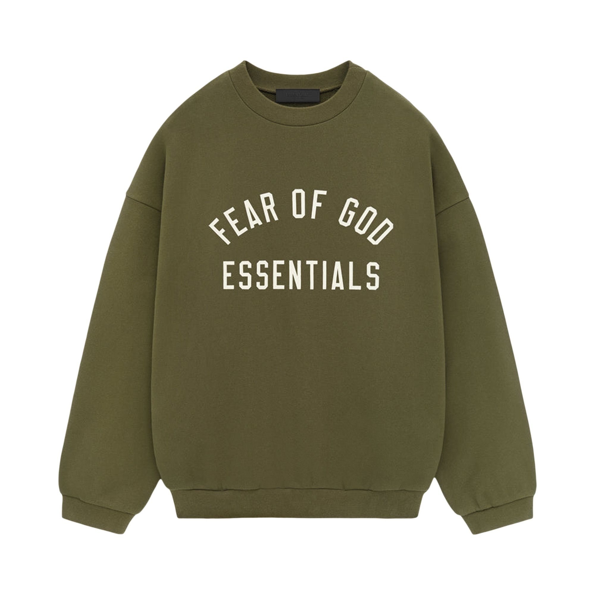 Fear of God Essentials Fleece Crewneck 'Military' - 1