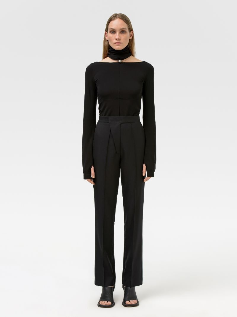 SLIM FLARE PANTS - 2