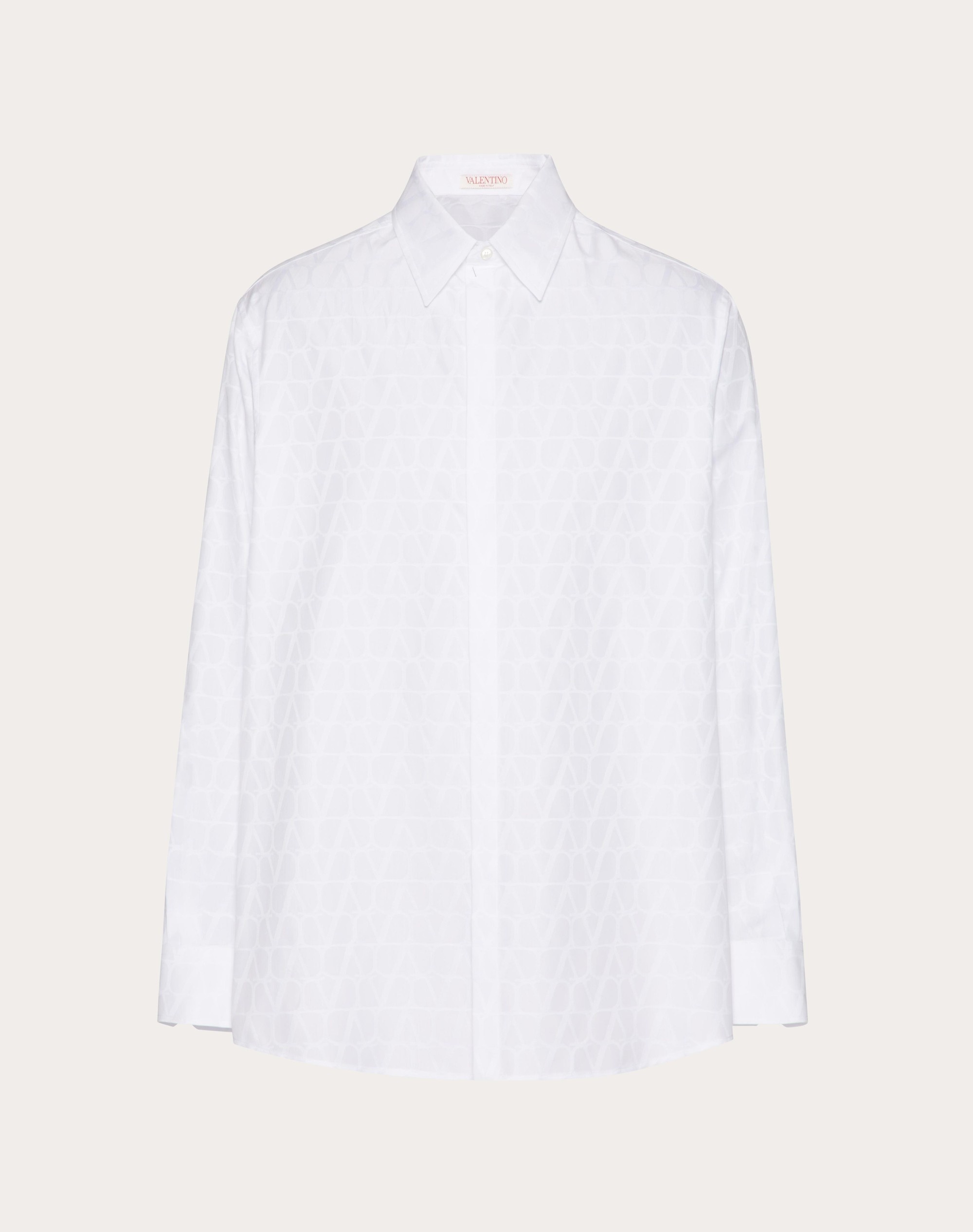 COTTON POPLIN SHIRT WITH TOILE ICONOGRAPHE PATTERN - 1