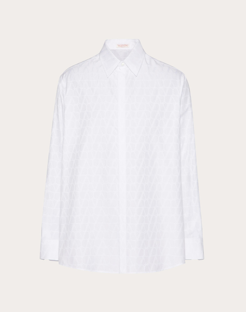 COTTON POPLIN SHIRT WITH TOILE ICONOGRAPHE PATTERN 1