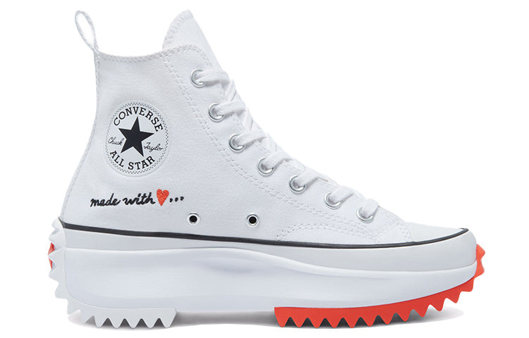 (WMNS) Converse Run Star Hike High 'Made With Love - White' 571874C - 2