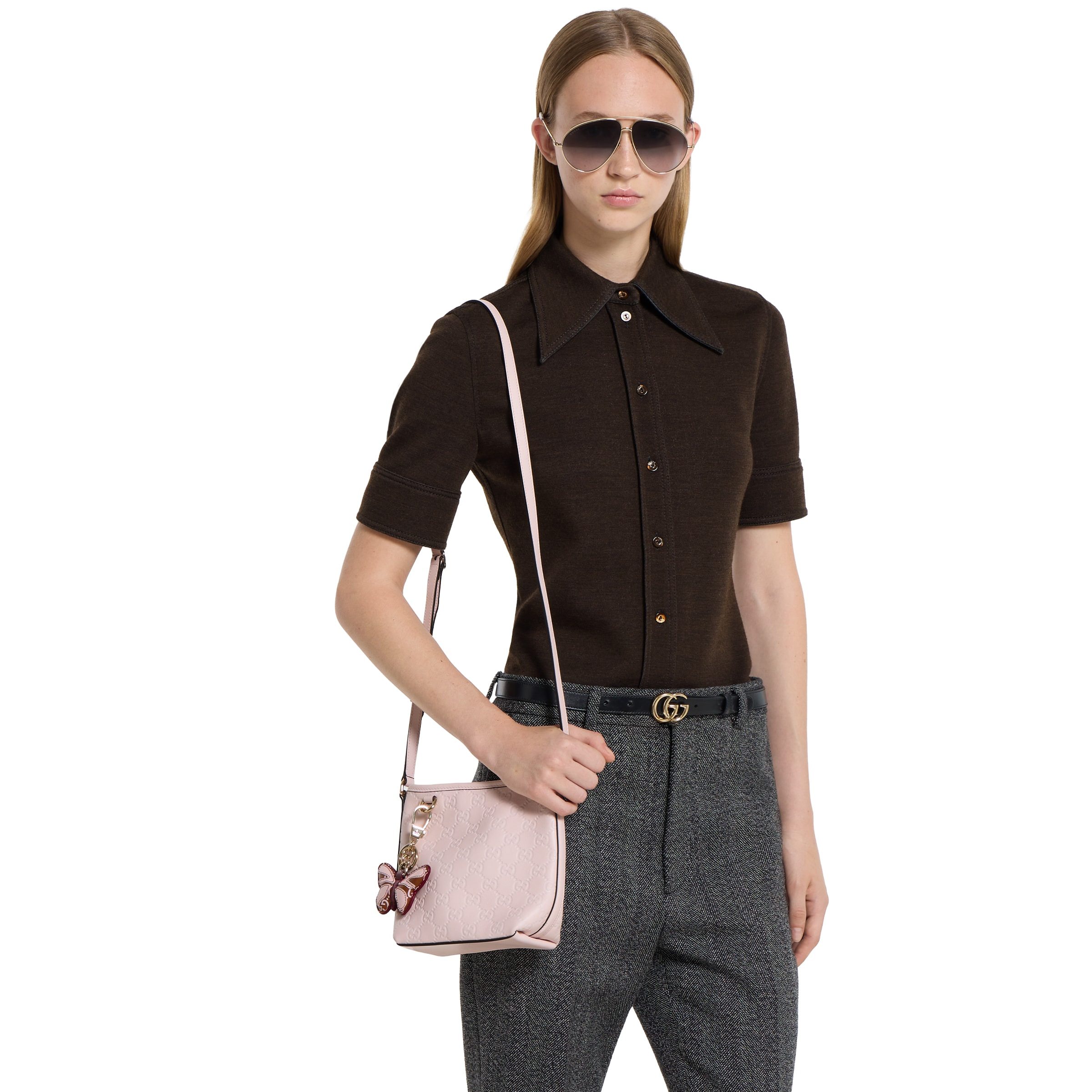 GG Emblem nano bucket bag - 3