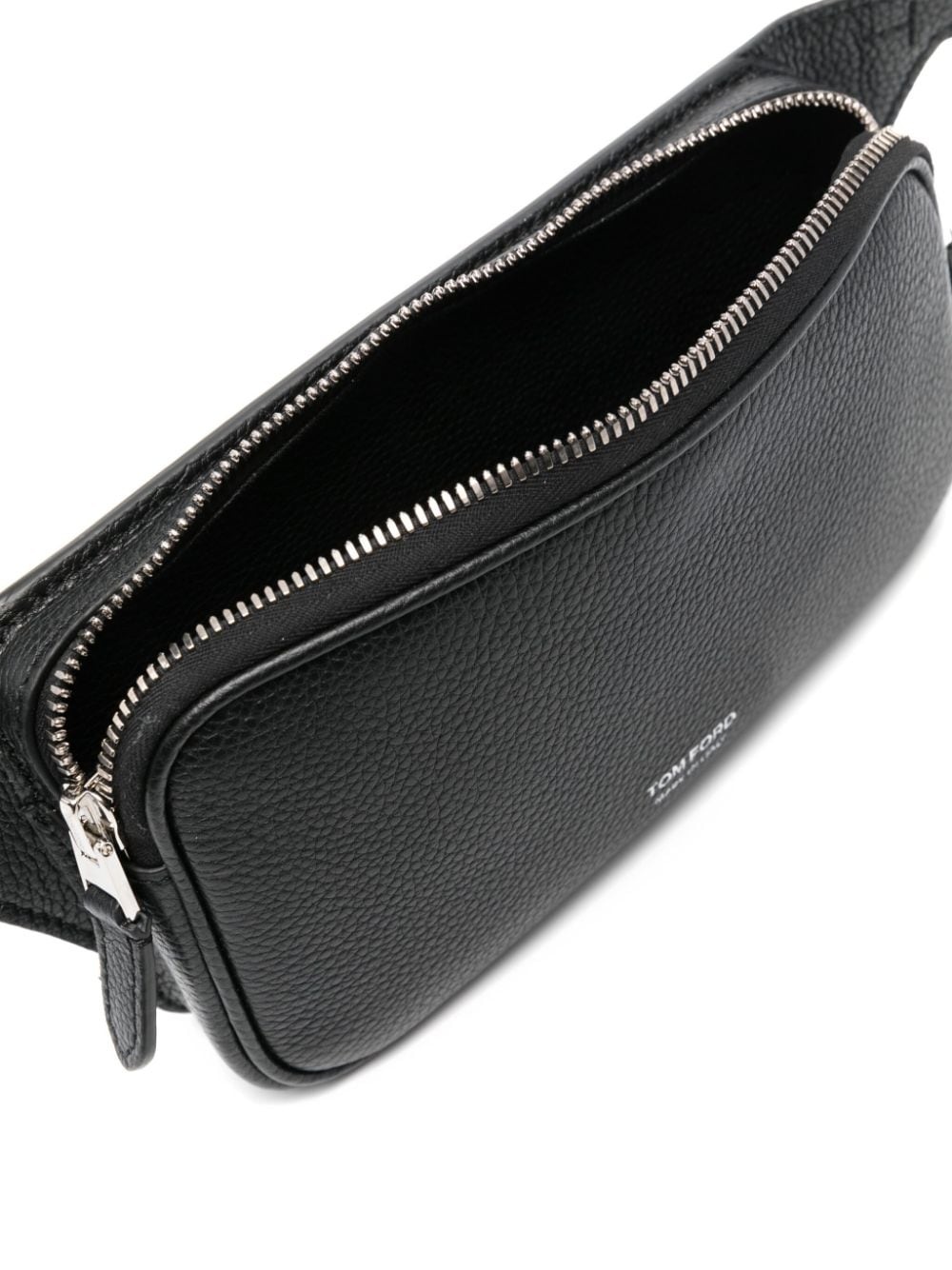 buckle-fastening leather belt bag - 5