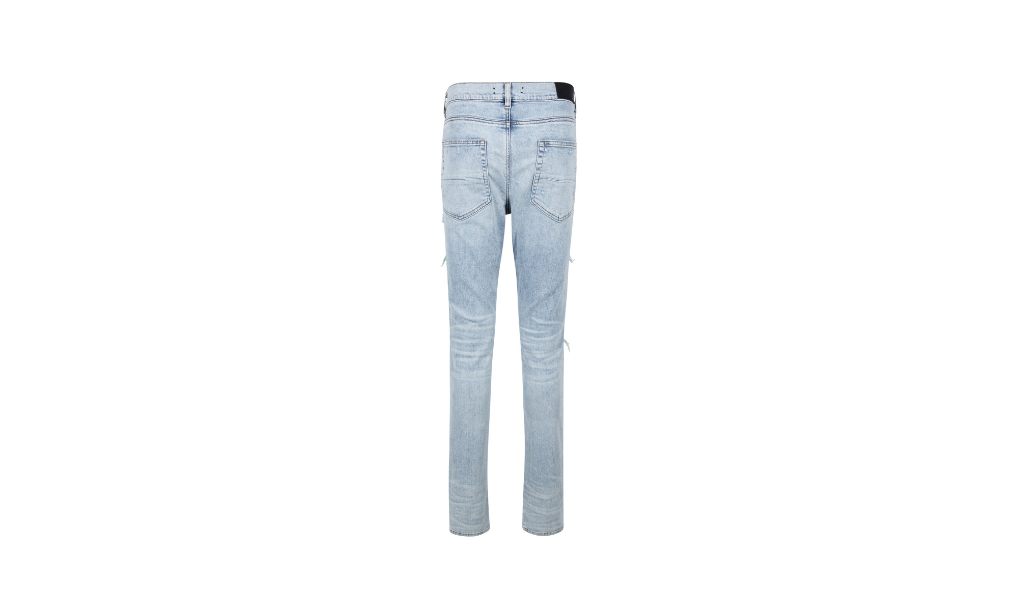 Blue Pajama Art Patch Skinny Jeans - 3