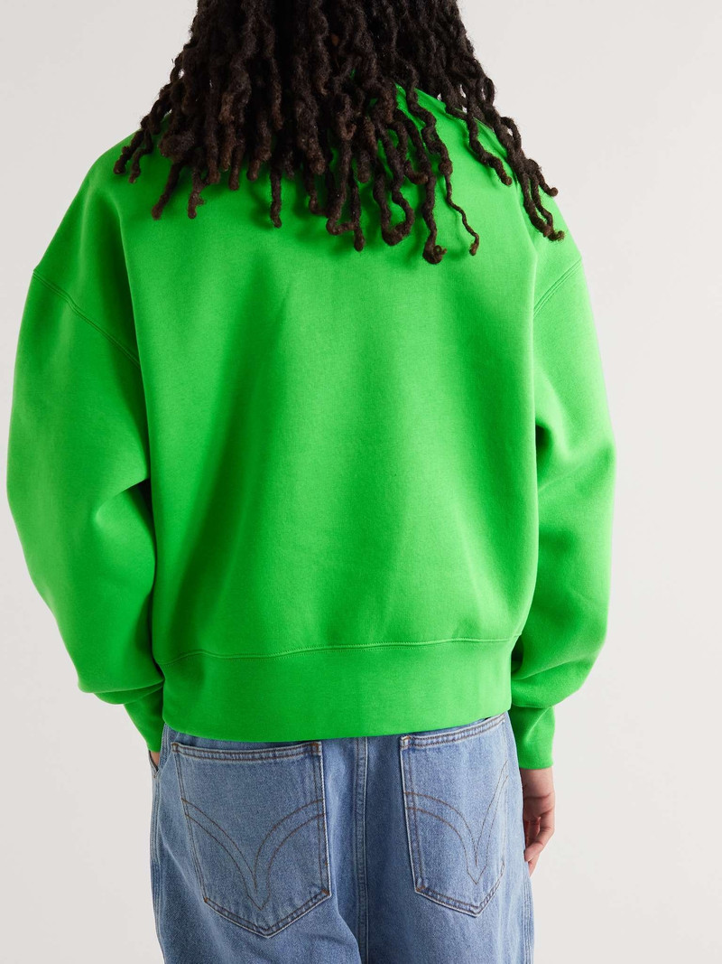 Logo-Embroidered Cotton-Blend Jersey Sweatshirt 4