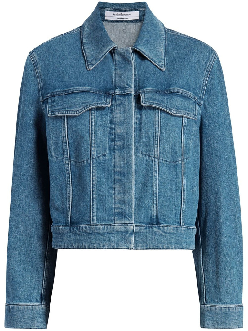seam-detail cropped jacket 1