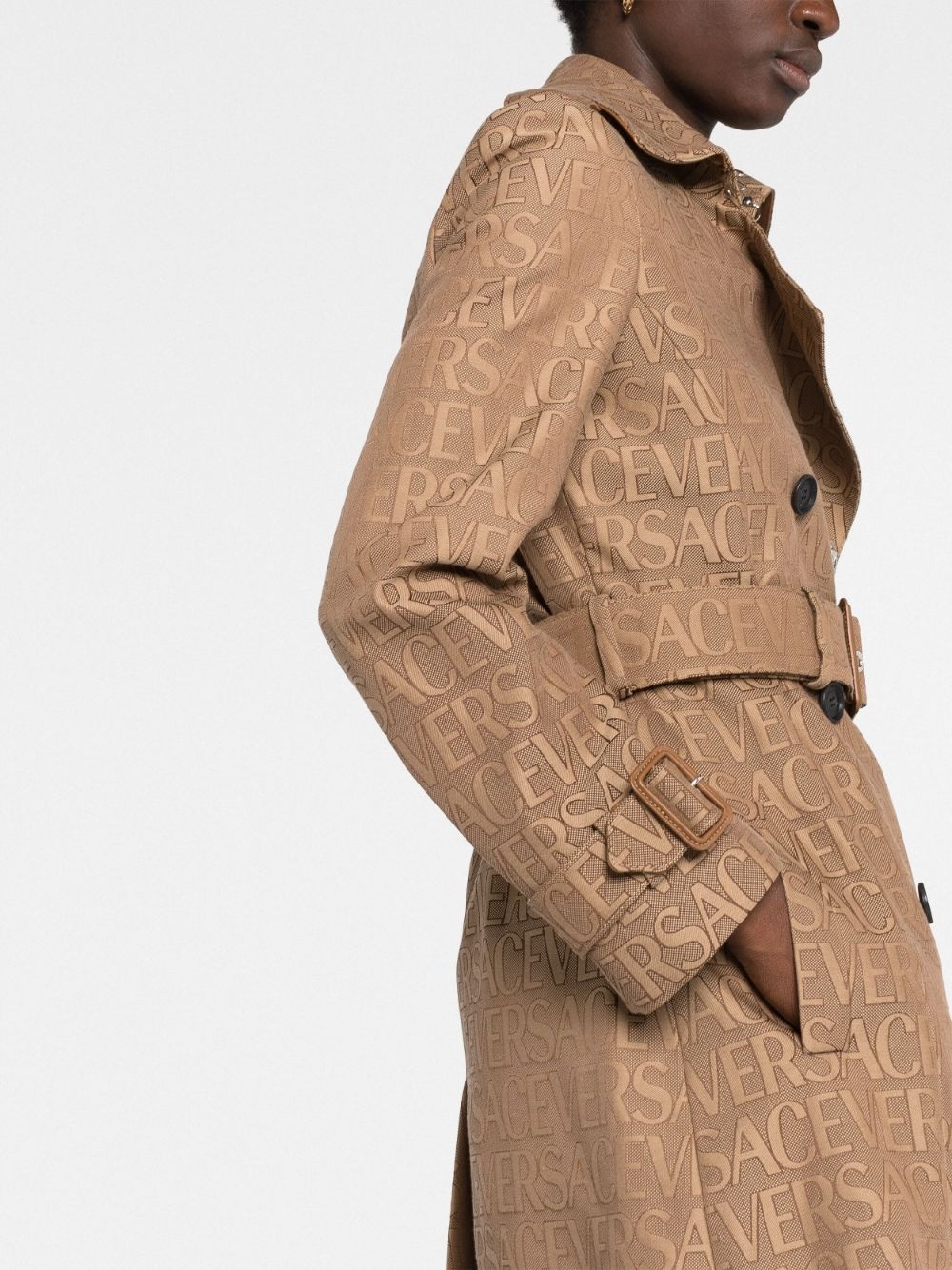 トレンチコート VERSACE TRENCH COAT (10108831A03315 2N740) versace--Allover-Jacquard-