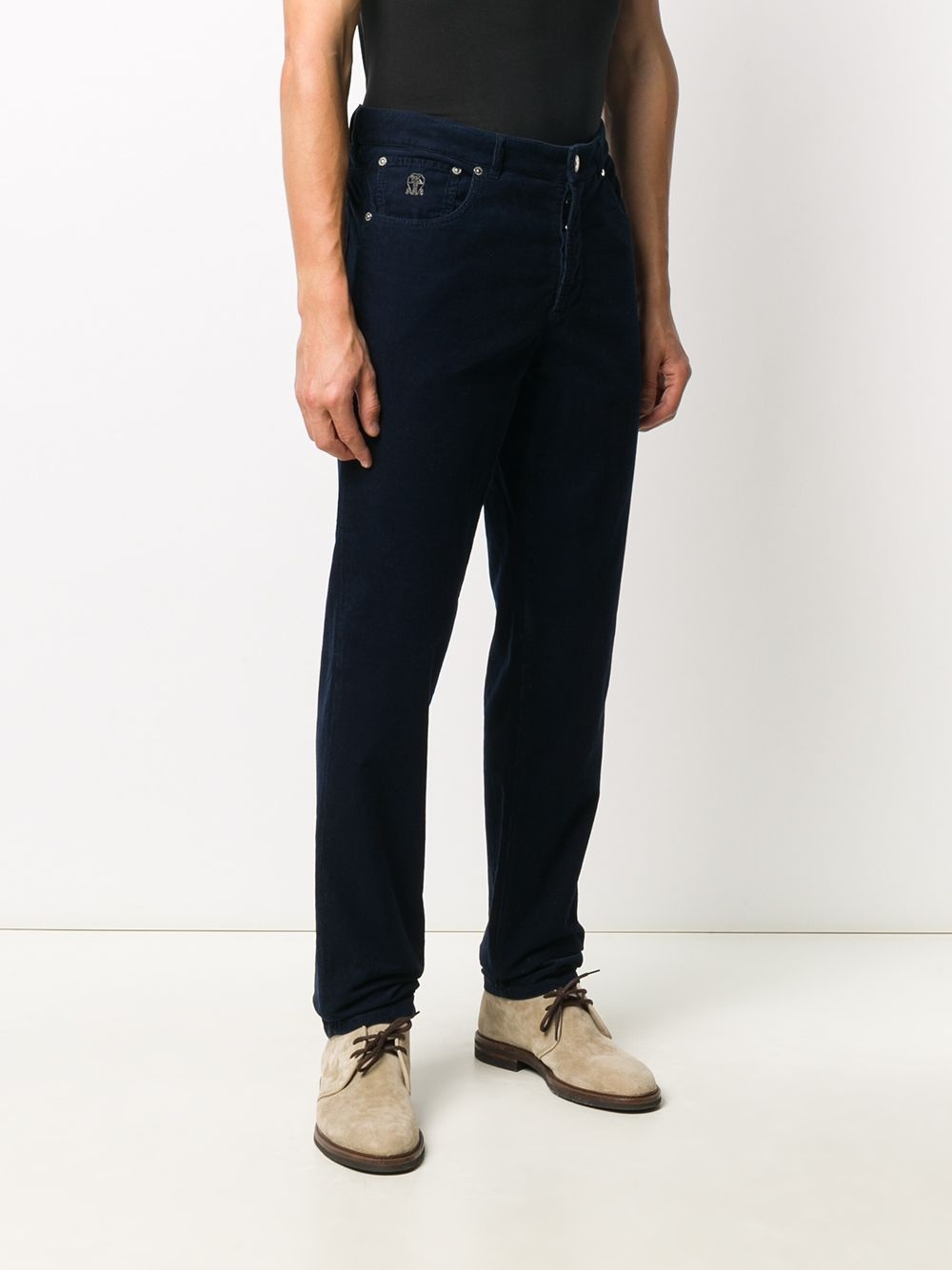 straight leg corduroy chinos - 3