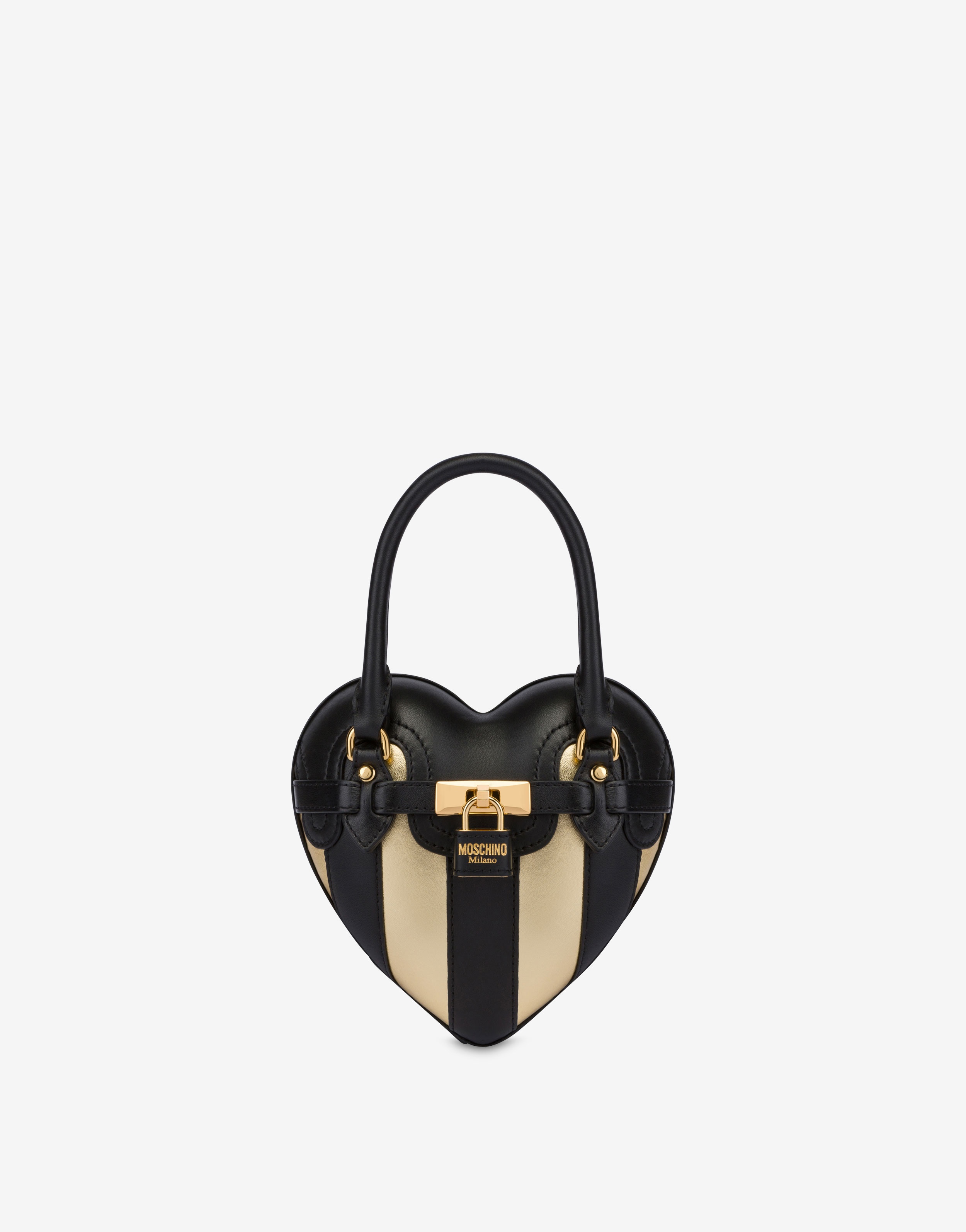 STRIPES PATCHWORK MOSCHINO HEARTBEAT BAG - 1