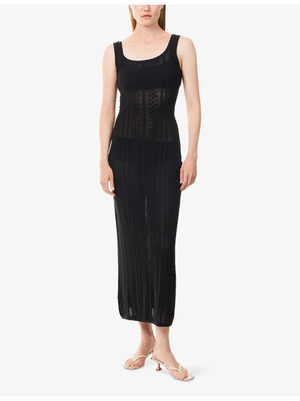 Tine Crochet Cotton Midi Dress - 3