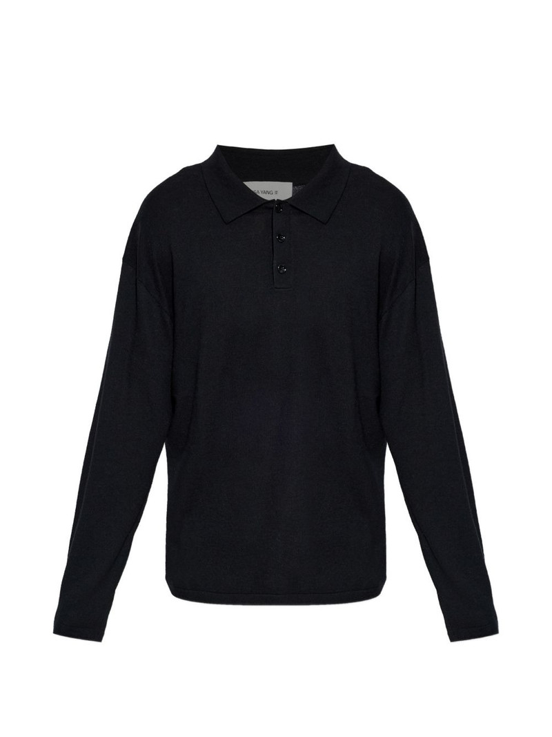 buttoned polo shirt 1