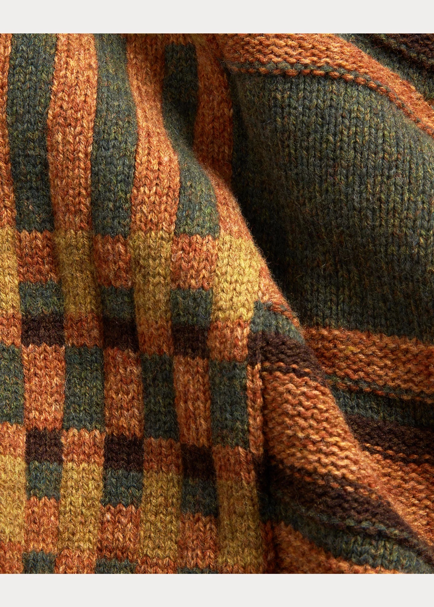 Plaid Wool Ranch Cardigan - 6