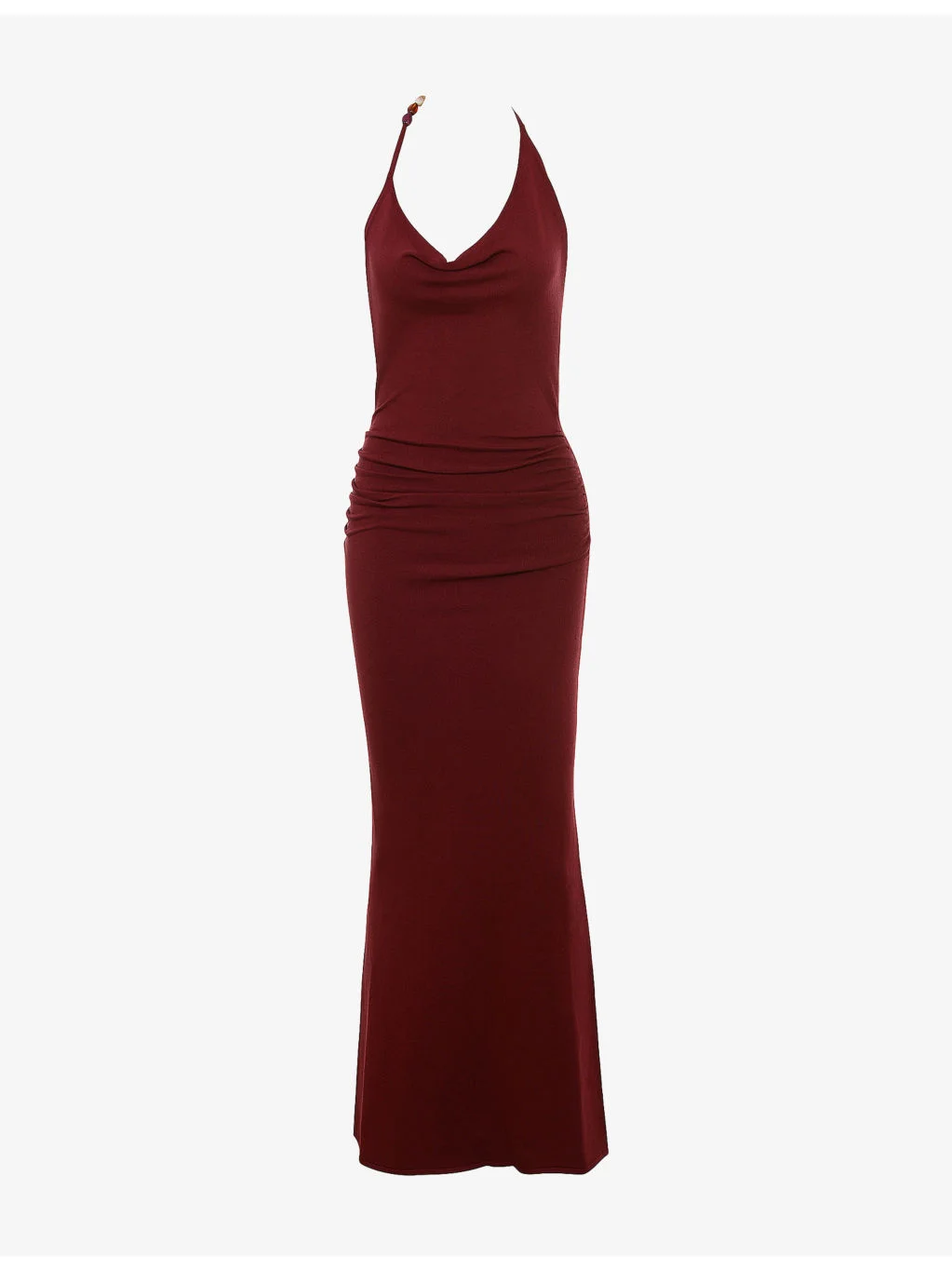 Thalina Halterneck Stretch-Knit Maxi Dress - 1