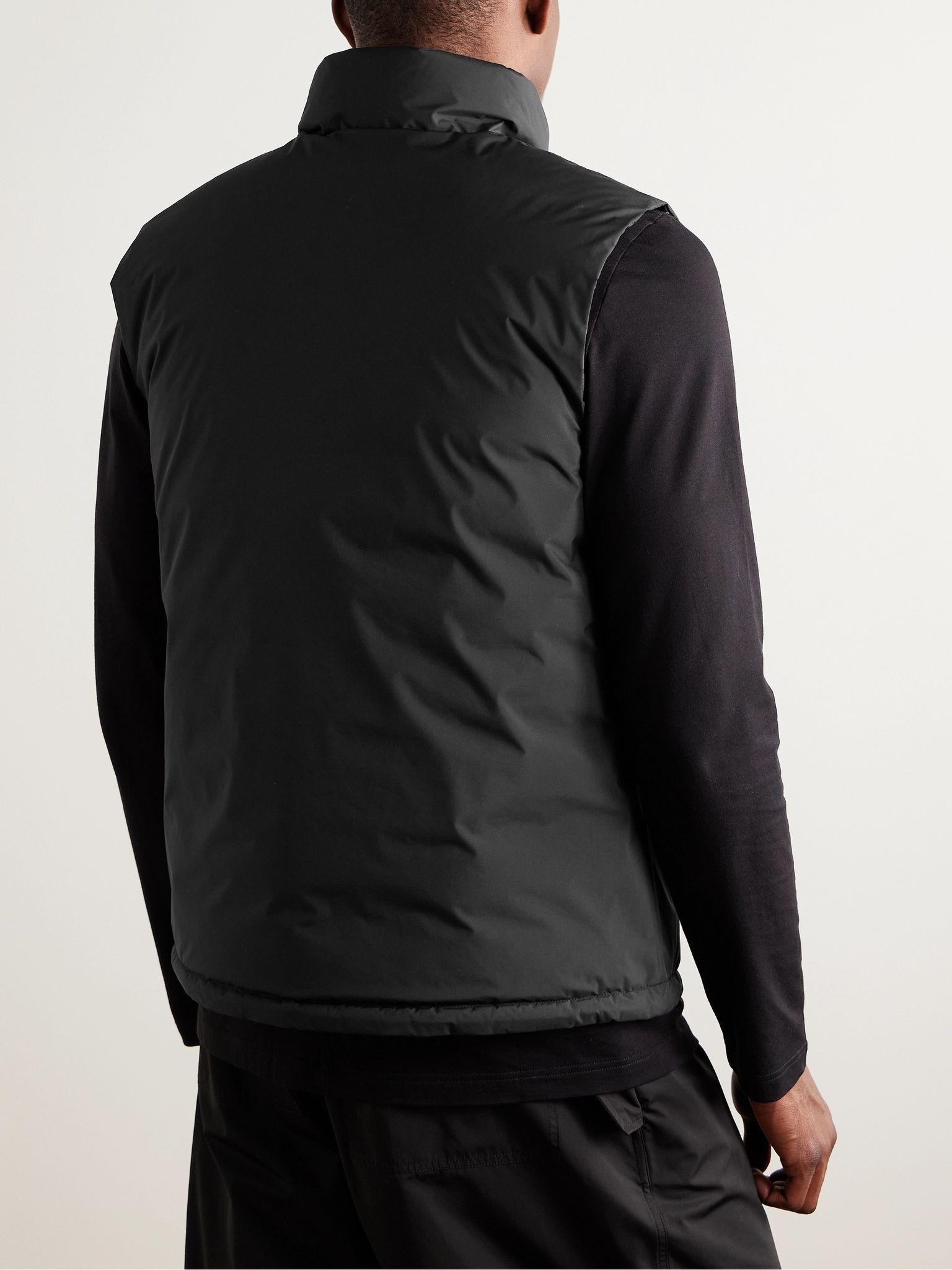 Reversible Shell Down Gilet Black - 3
