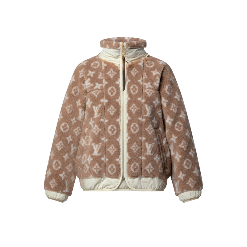 Monogram Fleece Hooded Jacket 3