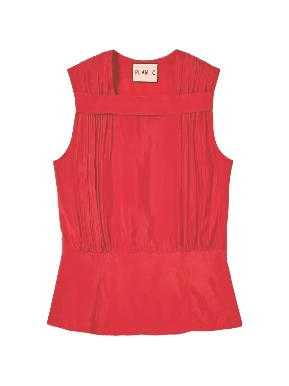pleated vest top - 1