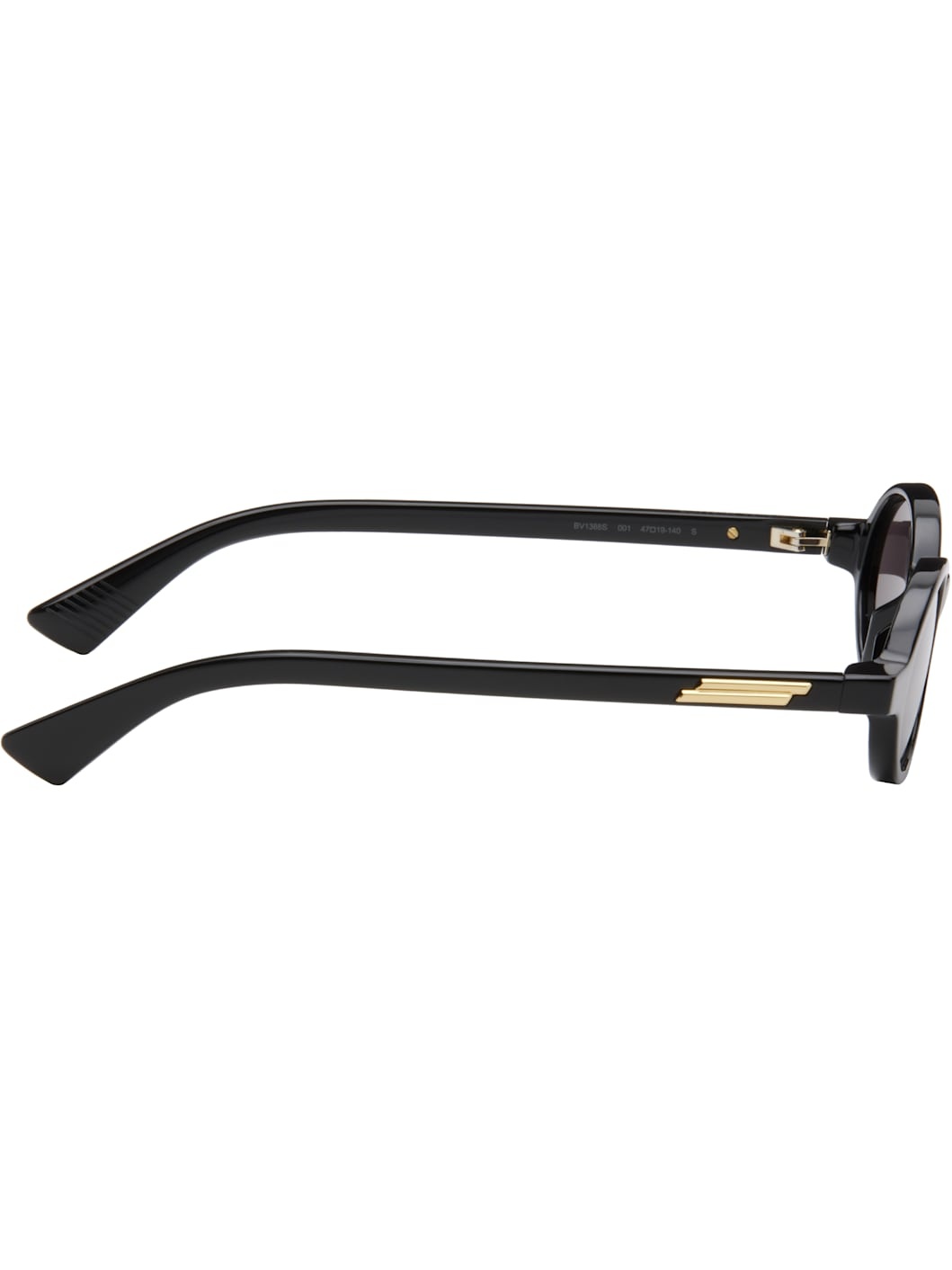 Black Classic Oval Sunglasses - 2