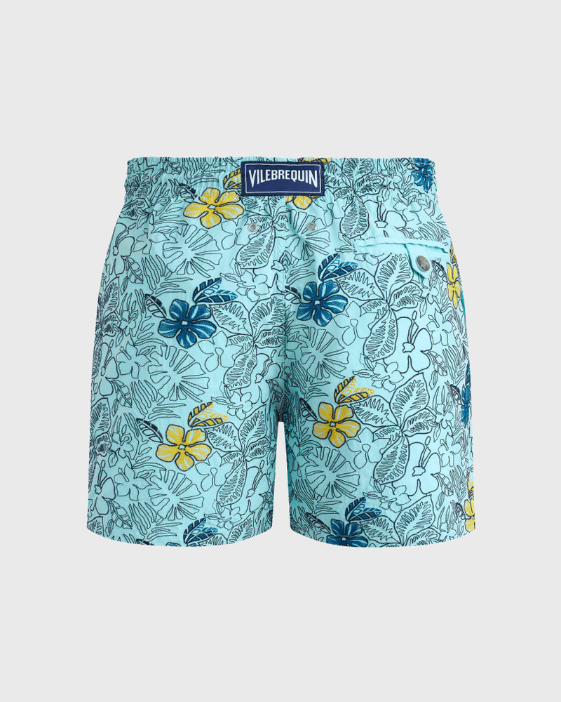 Vilebrequin Men Swim Trunks Embroidered Flowers - Limited Edition outlook