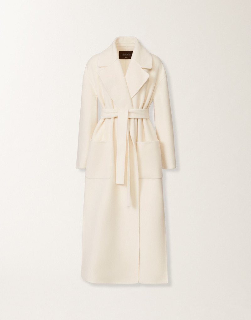 Double-faced soft wool and cashmere coat 1