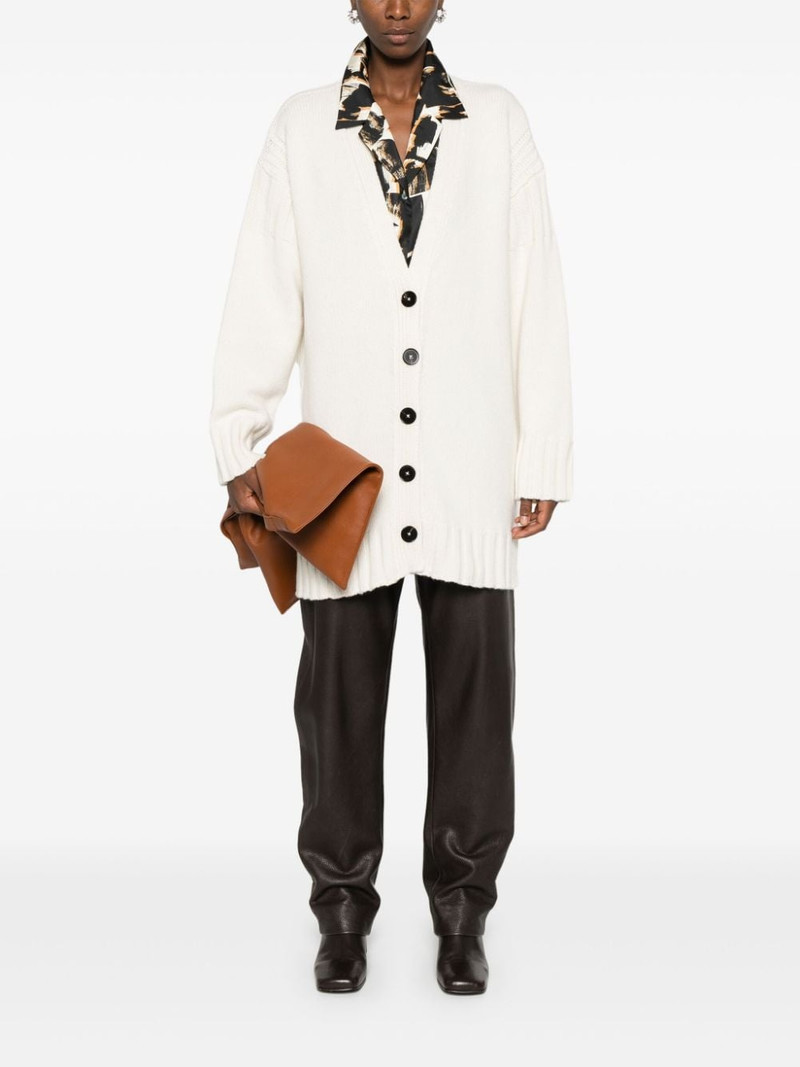 Jil Sander V-neck cashmere cardigan outlook