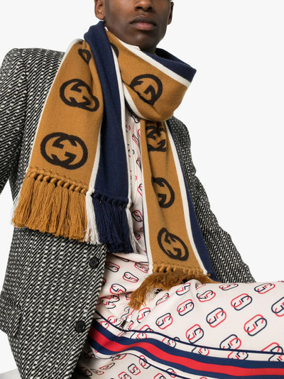 GUCCI GG striped scarf outlook