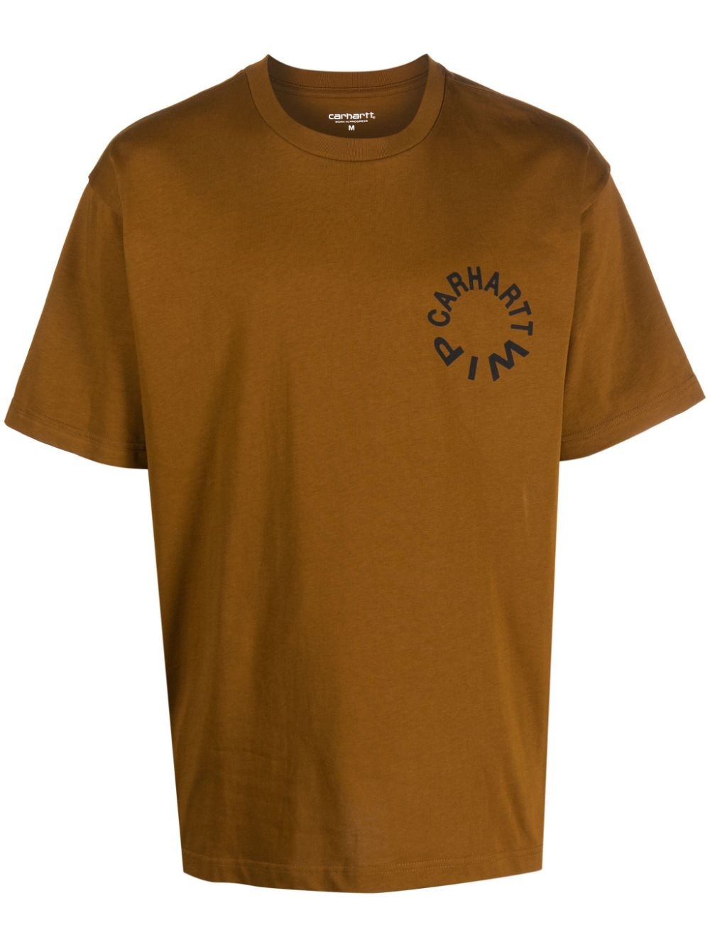 logo-print organic cotton T-shirt - 1